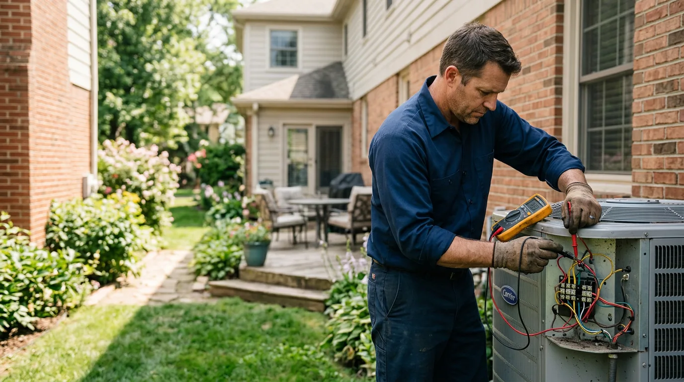 HVAC technician working near Herrin, IL